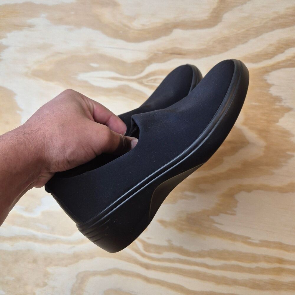 ECCO Women's Black Slip On Shoes Danish Design US 5.5 EU 36 Comfort Casual